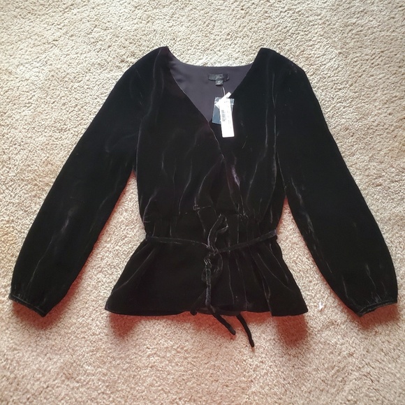 J. Crew Tops - NWT J. Crew Velvet Top